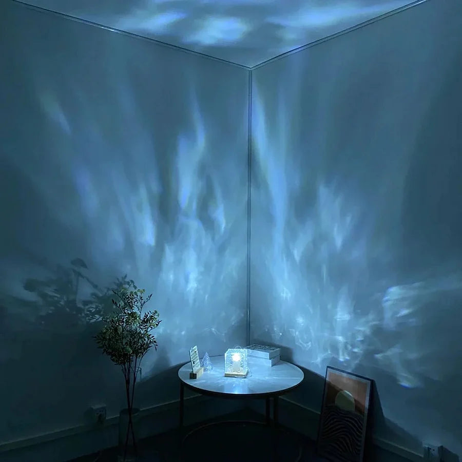 16-Color Luminous Ripple Crystal Lamp