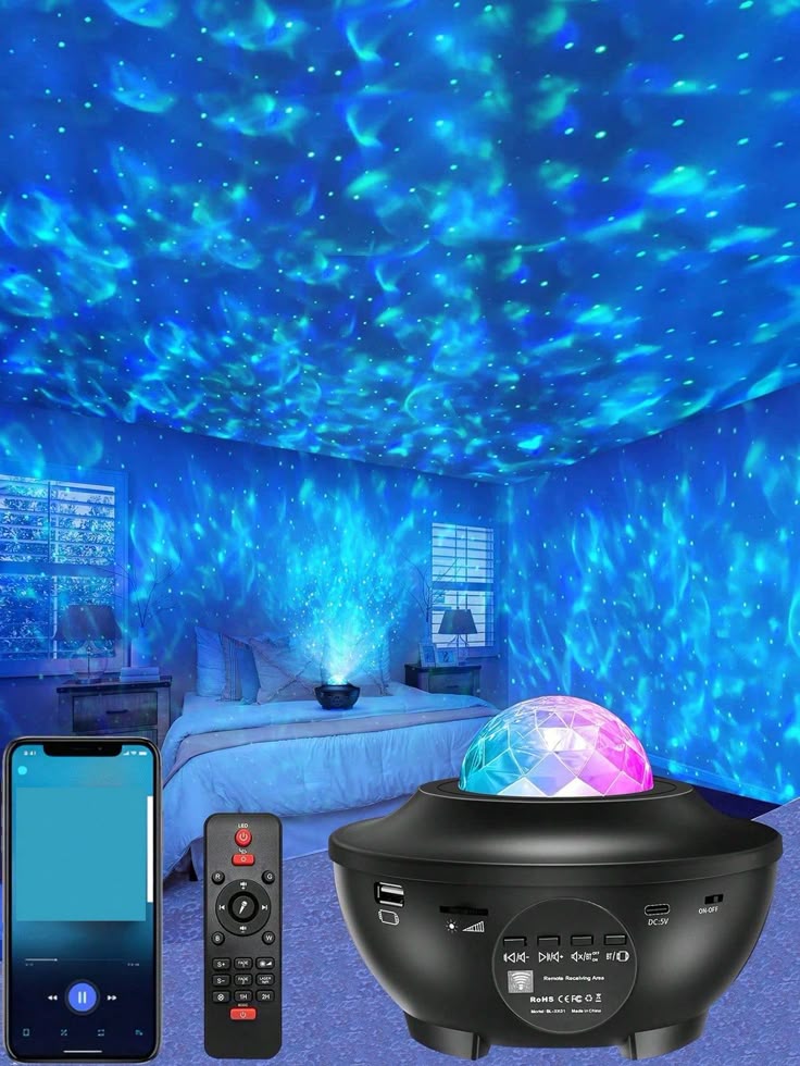 2-in-1 Starry Galaxy Projector and Bluetooth Speaker