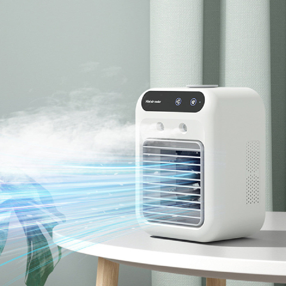 Mini USB Air Cooler – Portable 2-in-1 Fan & Humidifier