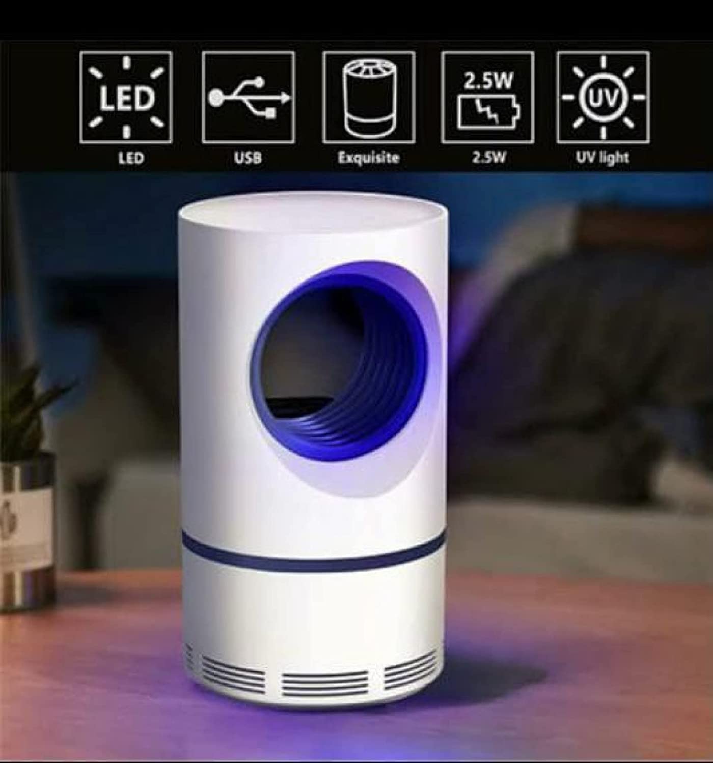 Electronic Mosquito Lamp – USB Powered Indoor Insect Trap with UV Light