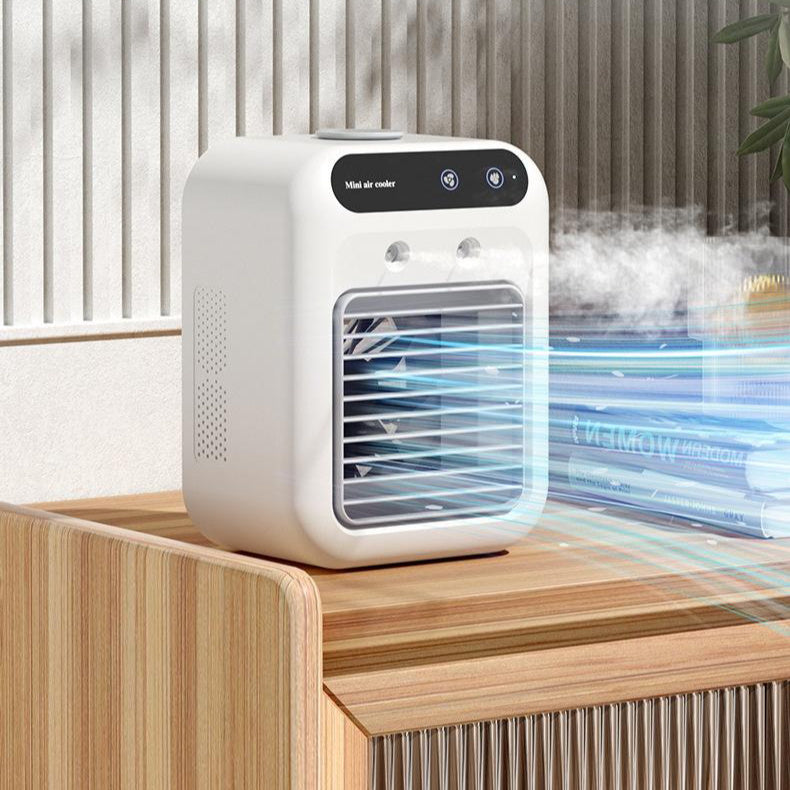 Mini USB Air Cooler – Portable 2-in-1 Fan & Humidifier