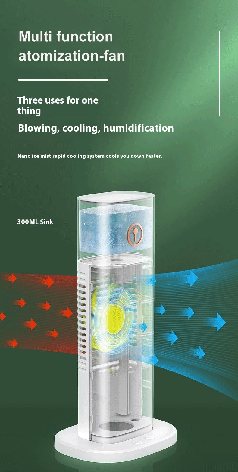 Mini Air Conditioner Fan with LED Light