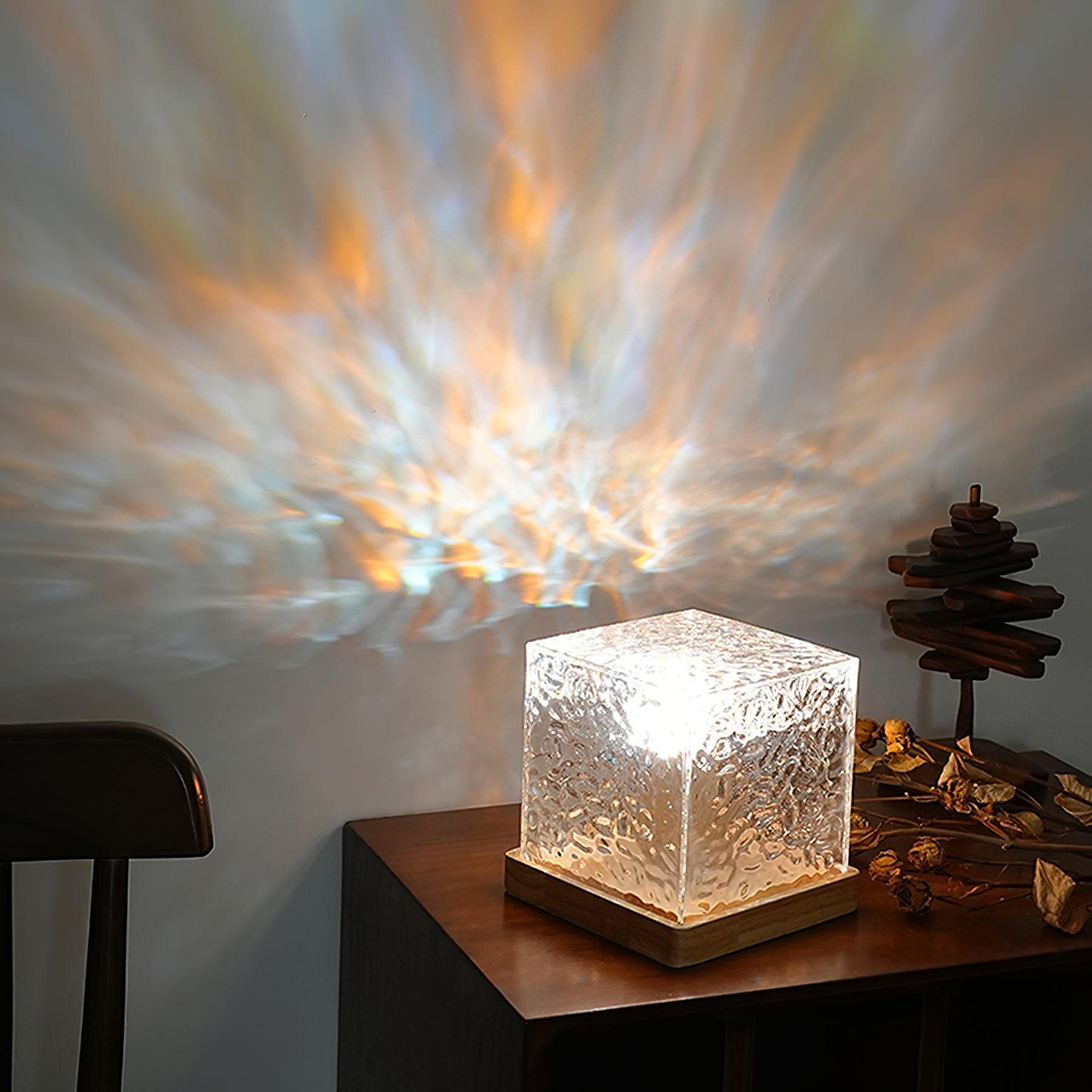 16-Color Luminous Ripple Crystal Lamp